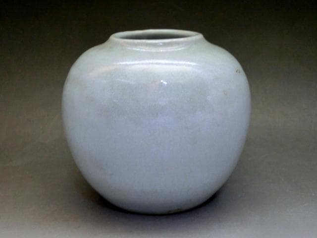 花瓶■李朝 白磁 花器 丸壺 古玩 唐物 中国 古美術 時代物 骨董品■