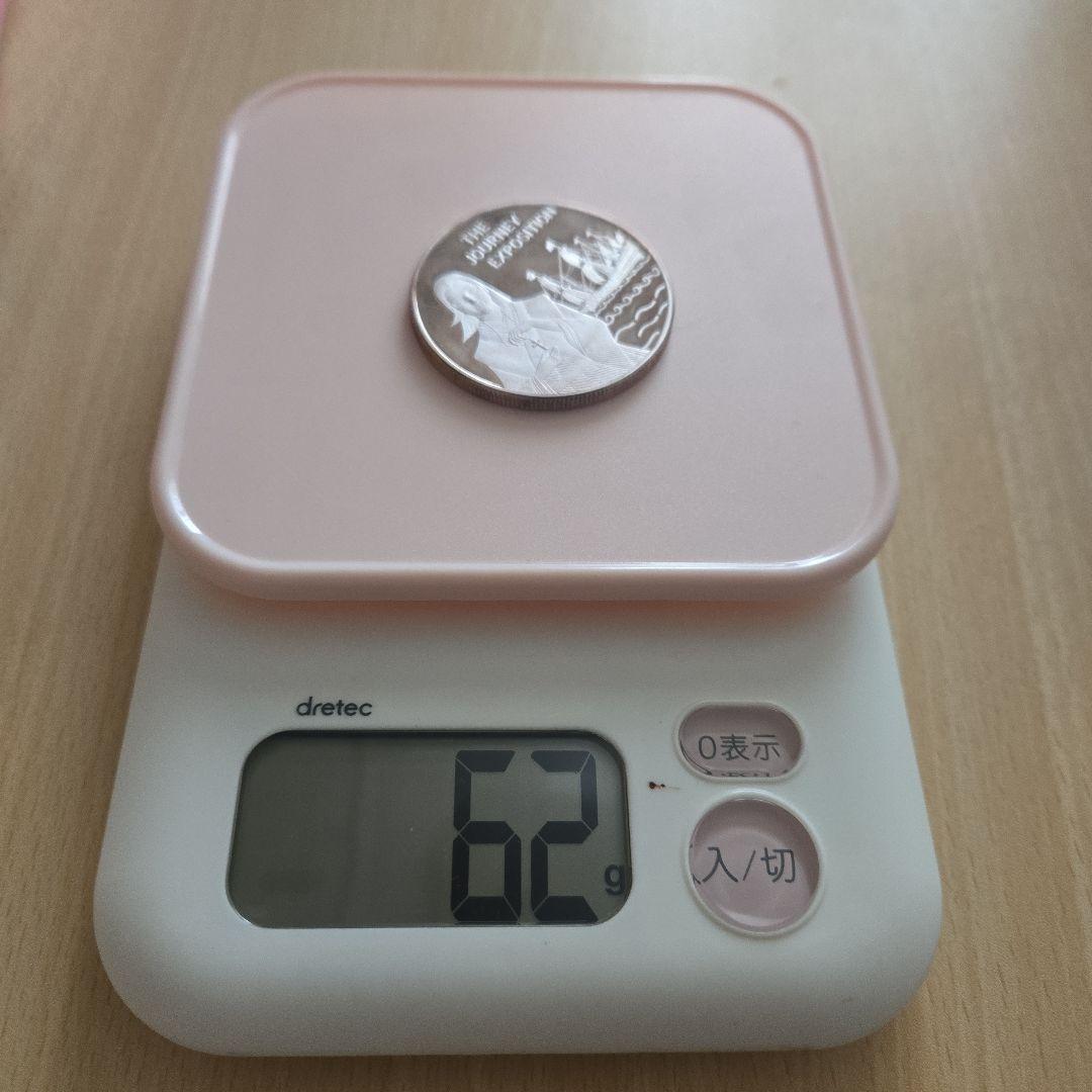 1990年の長崎旅博覧会公式記念純銀メダル 稀少