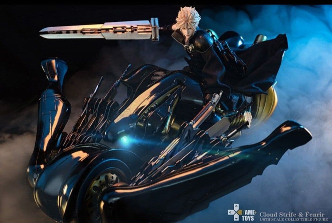 1/6　クラウド＆フェンリル　アクションフィギュア　ファイナルファンタジー