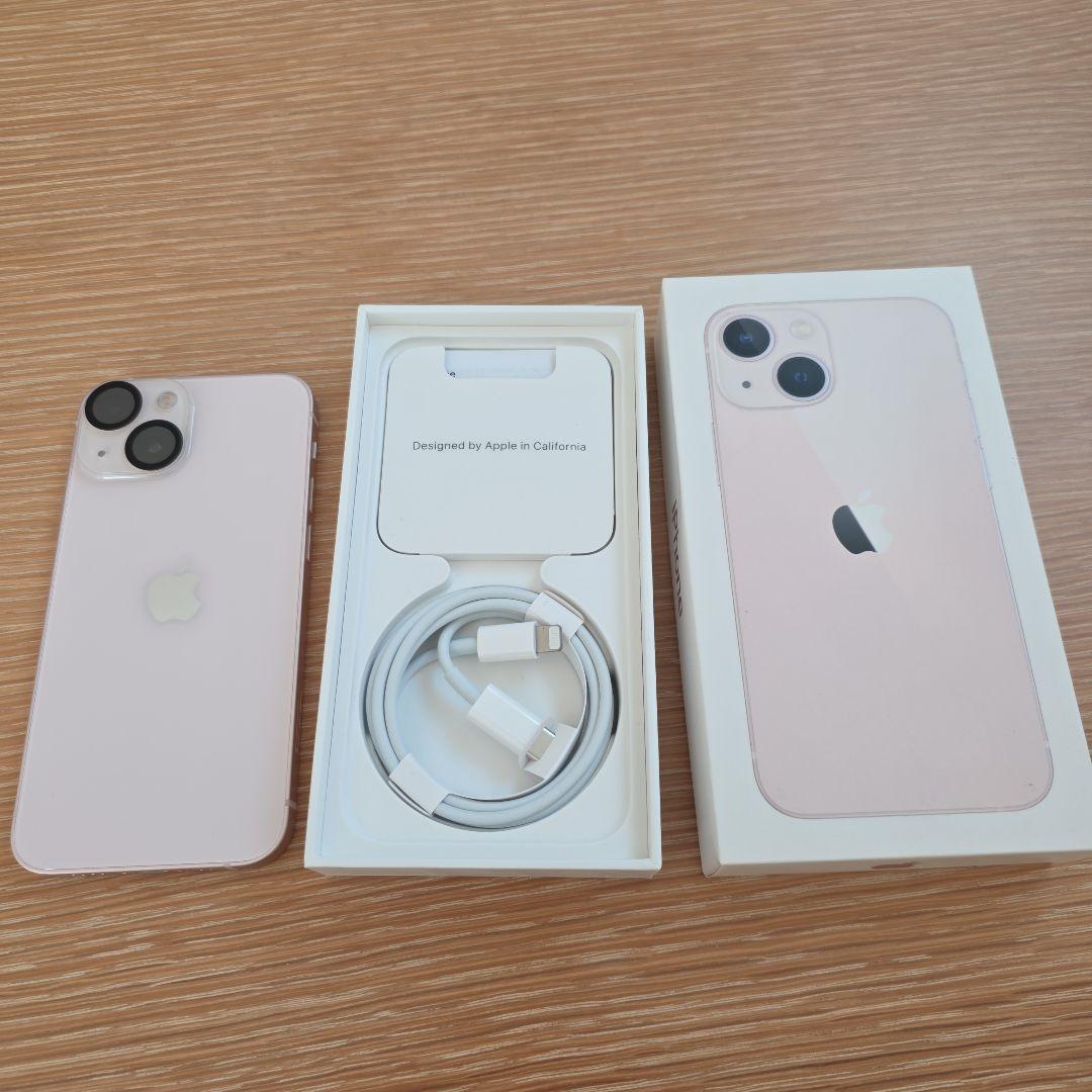 Apple iPhone 13mini ピンク 本体 充電ケーブル付き