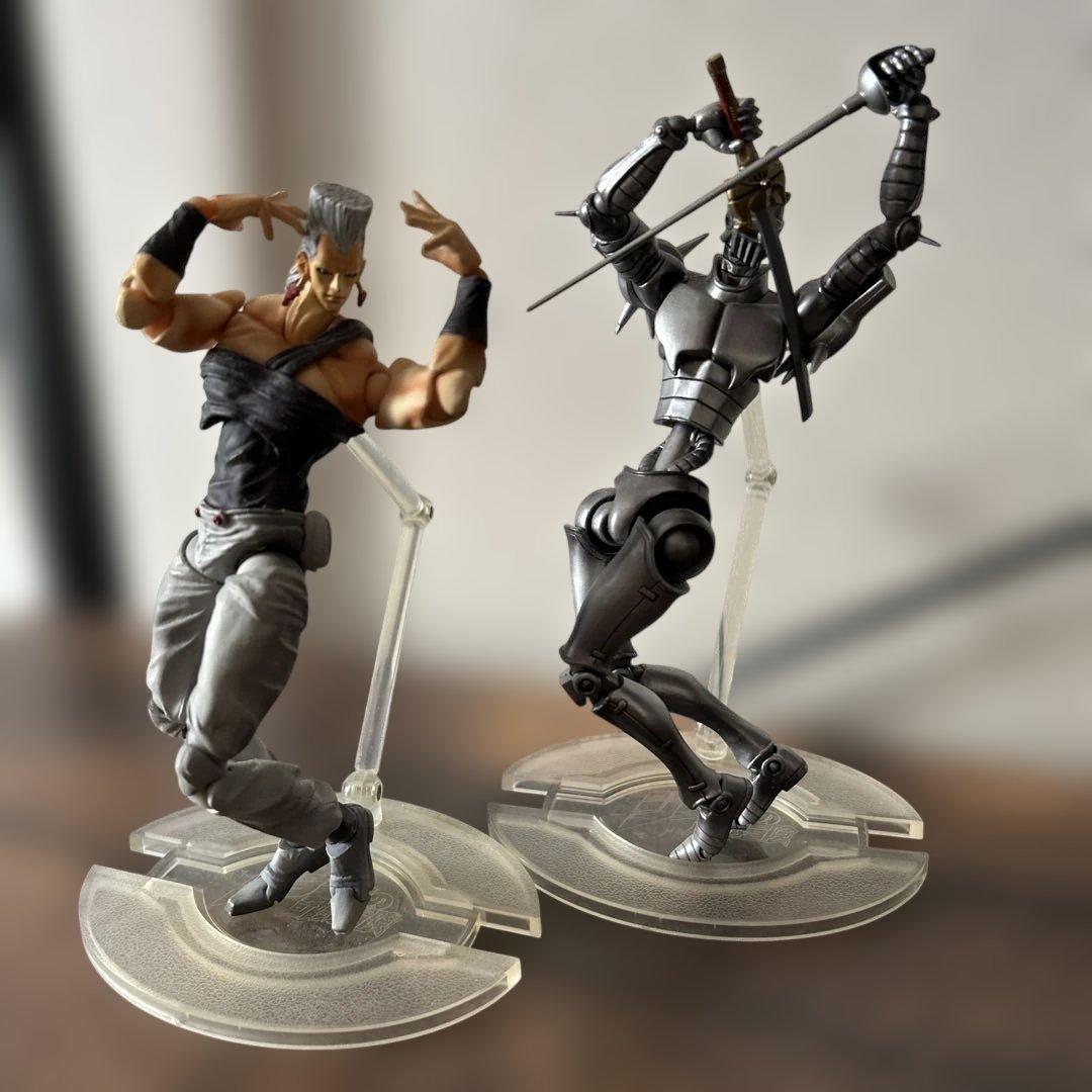 ジョジョの奇妙な冒険ポルナレフ　シルバーチャリオッツ超像可動フィギュア2点セット