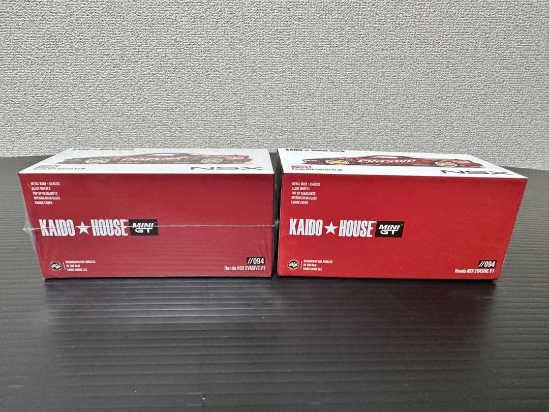 MINI GT 街道ハウス NSX V1 チェイス 未開封 2台セット