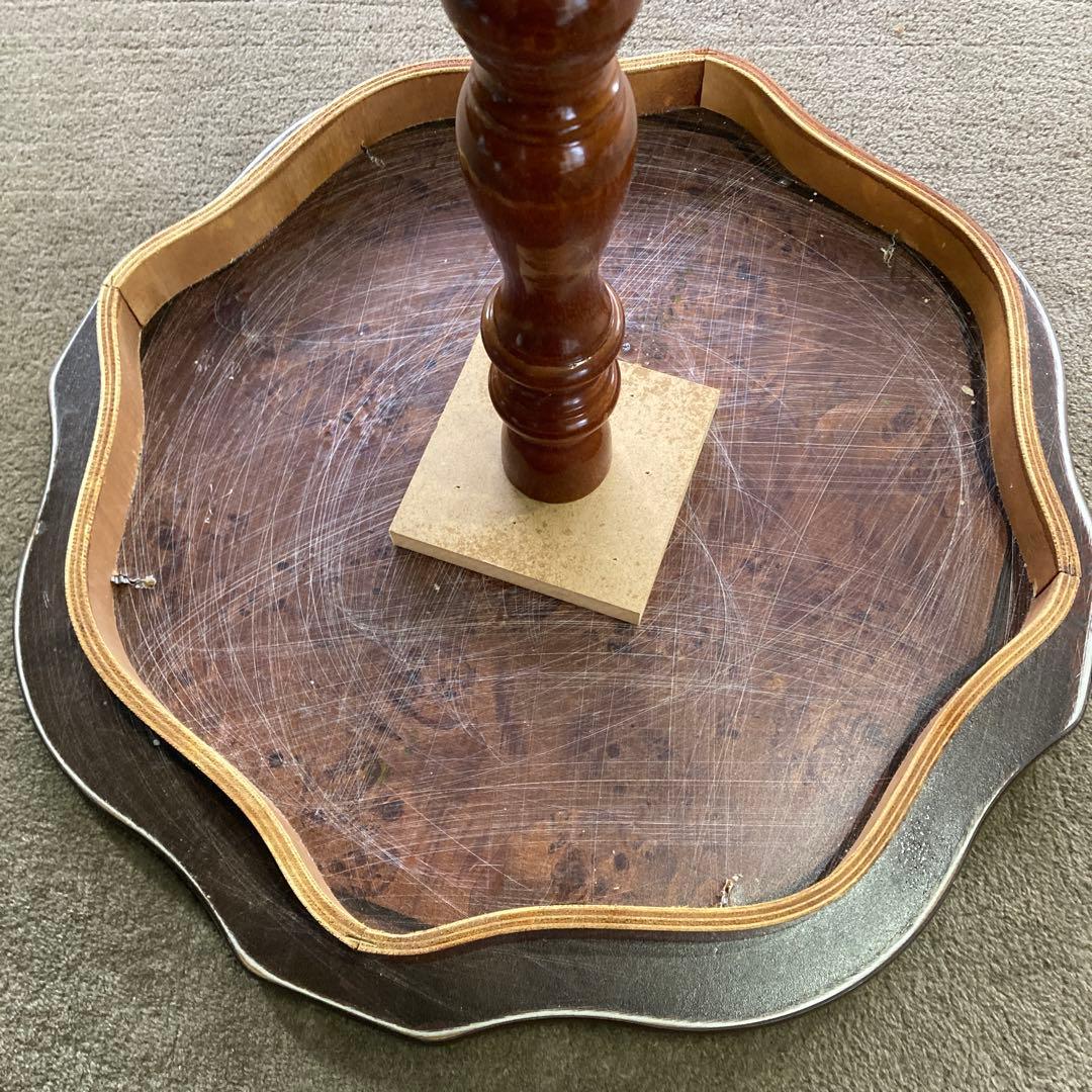 象嵌 コーヒーテーブル　丸テーブル　サイドテーブル 幅52cm B