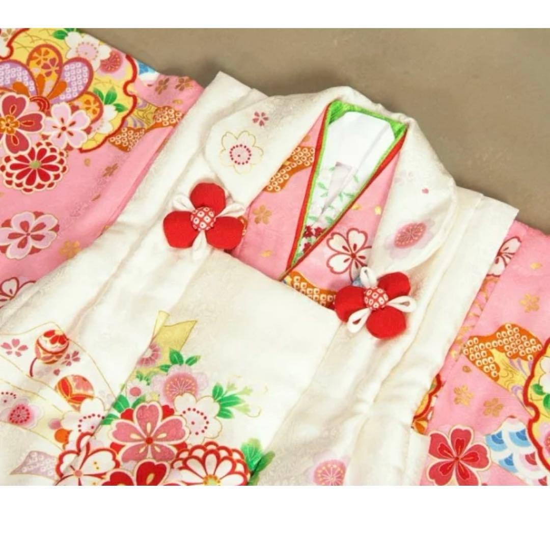 美品♡七五三 着物セット3歳 絹100％ 正絹 京都花ひめブランド フルセット