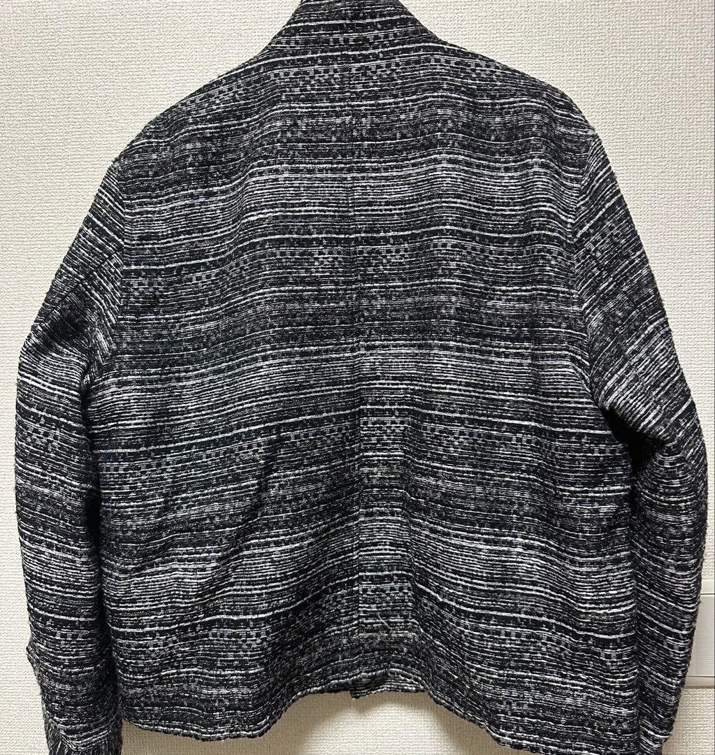 モールツイードジャガードドレスオーバーショートモッズコート メゾンスペシャル