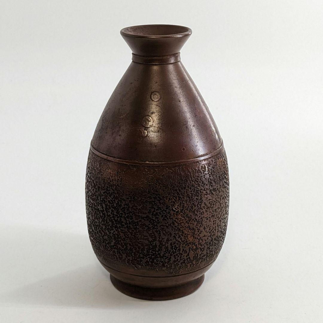 人間国宝山本陶秀（楽友銘） 備前焼 石目徳利 共箱共布栞 とっくり 酒器 工芸品