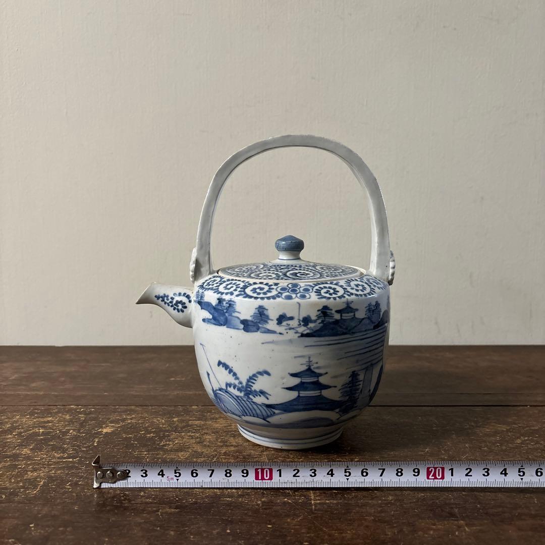 古伊万里染付銚子　酒器　伊万里　有田　波佐見　砥部焼　瀬戸　古民芸　白磁　李朝