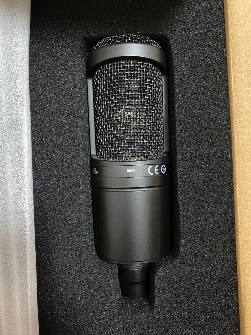 audio-technica AT2020 コンデンサーマイク ポップガード付き