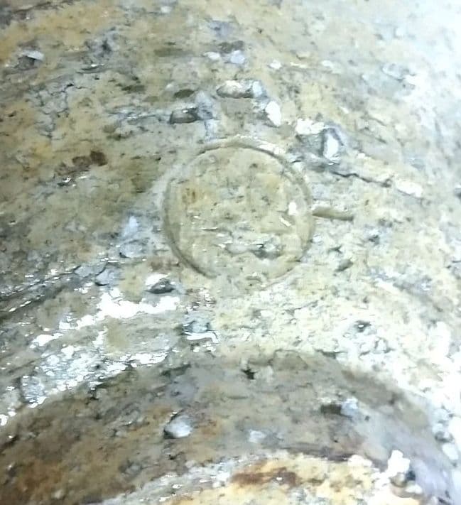 茶道具 出雲焼 伊羅保 刷毛目 茶碗 １１代 長岡住右衛門 空権