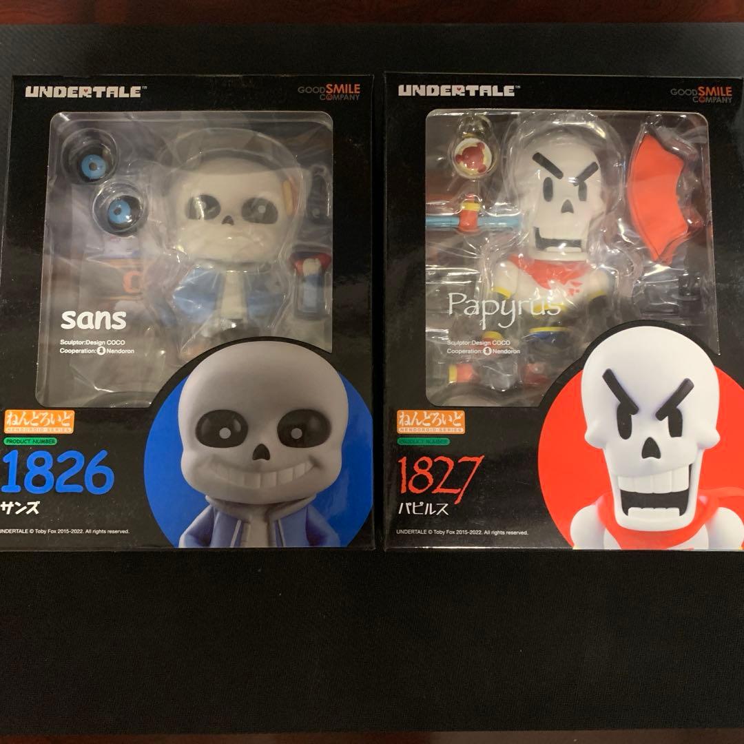 取置き可　UNDERTALE　ねんどろいど　サンズ　パピルス　セット
