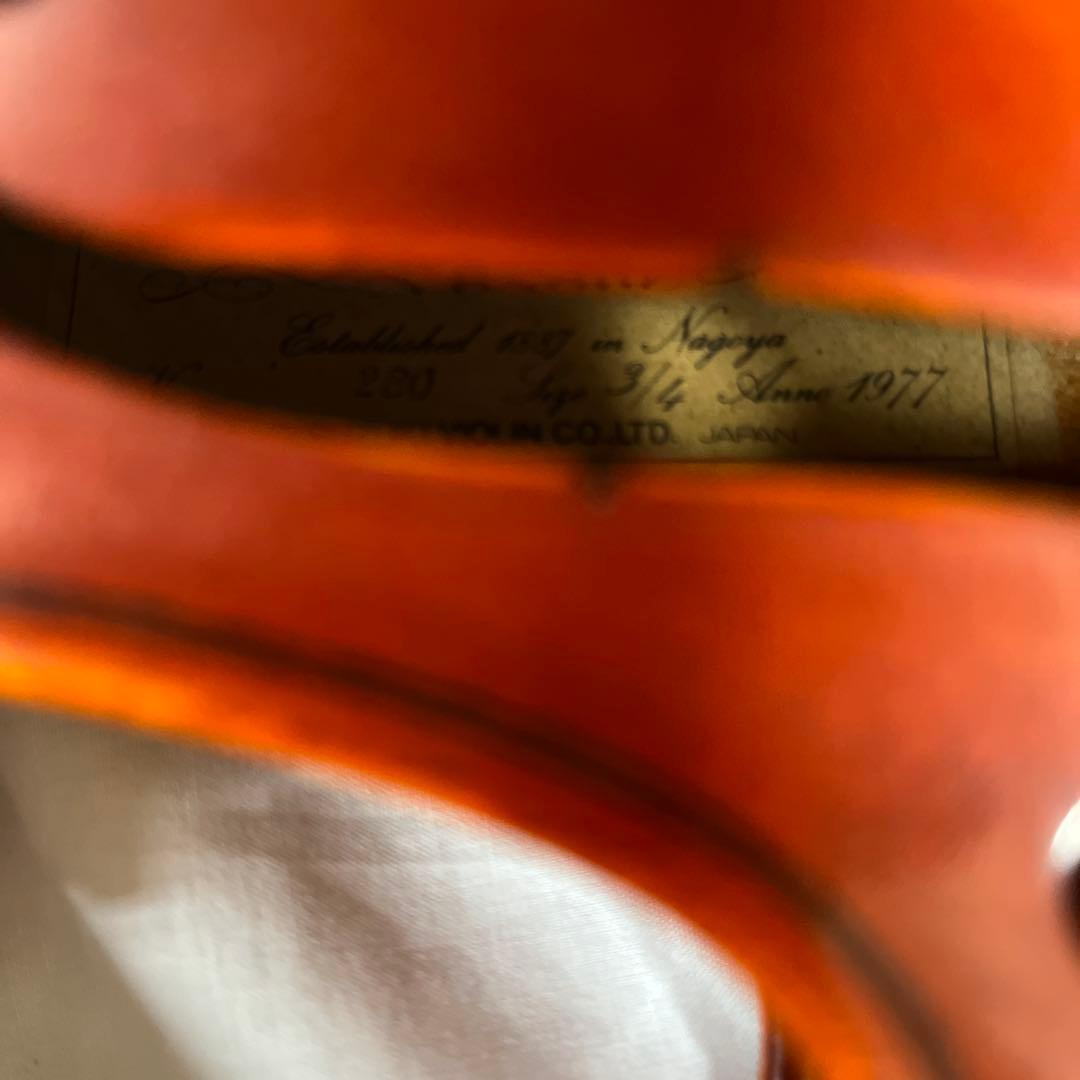 【希少】SUZUKI バイオリン No.280 3/4 1977年製 ケース付