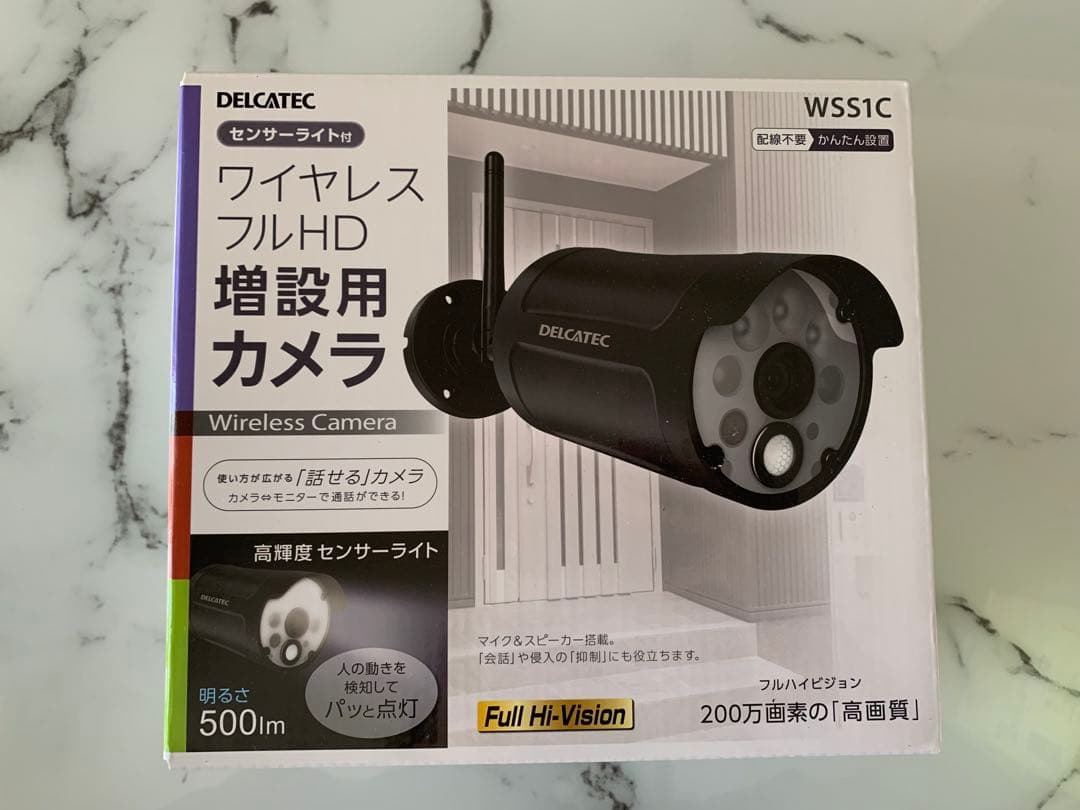 DELACATEC ワイヤレスフルHD増設カメラ WSS1C