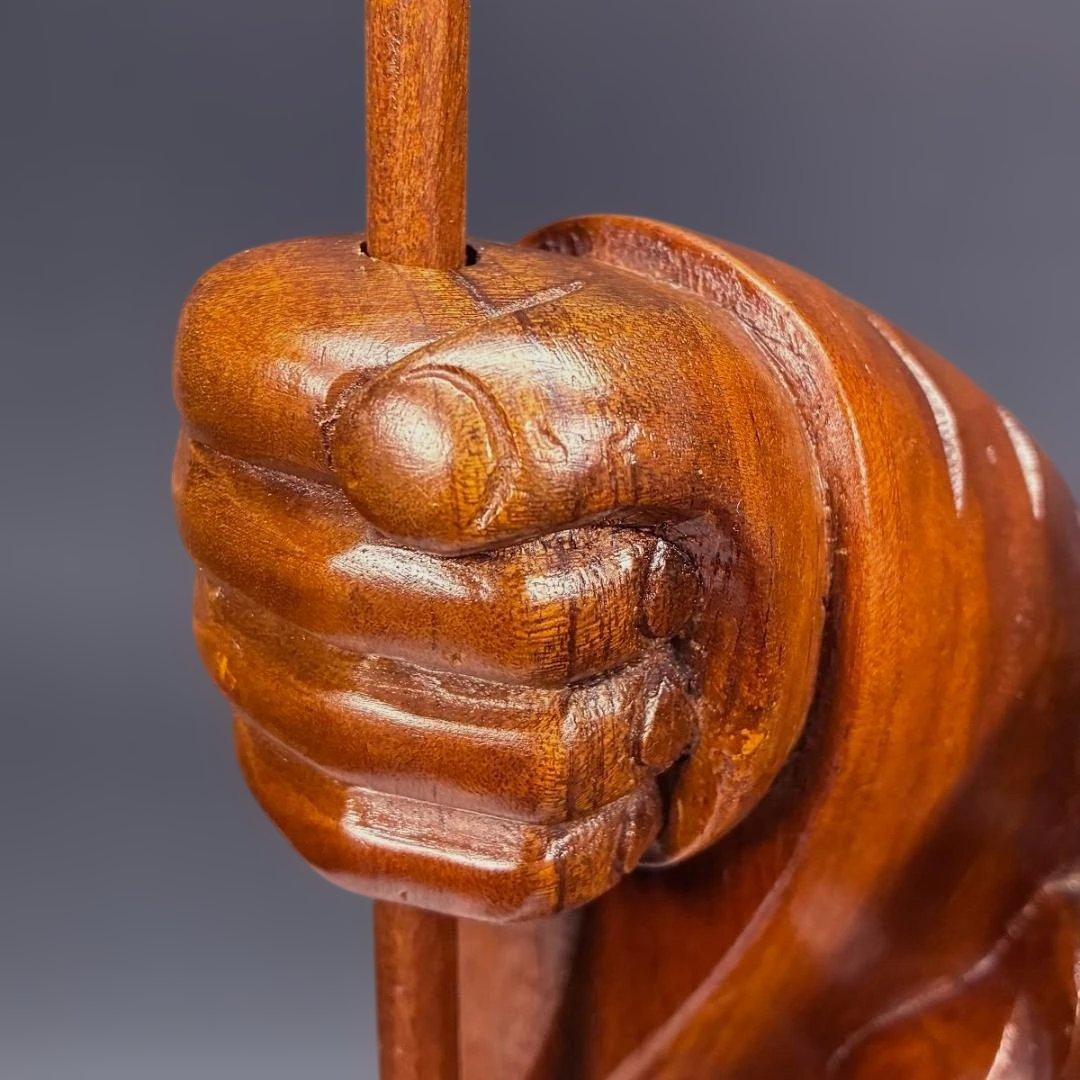 まーさん専用 『恵比寿』木彫一刀彫 高さ45cm 置物 商売繁盛