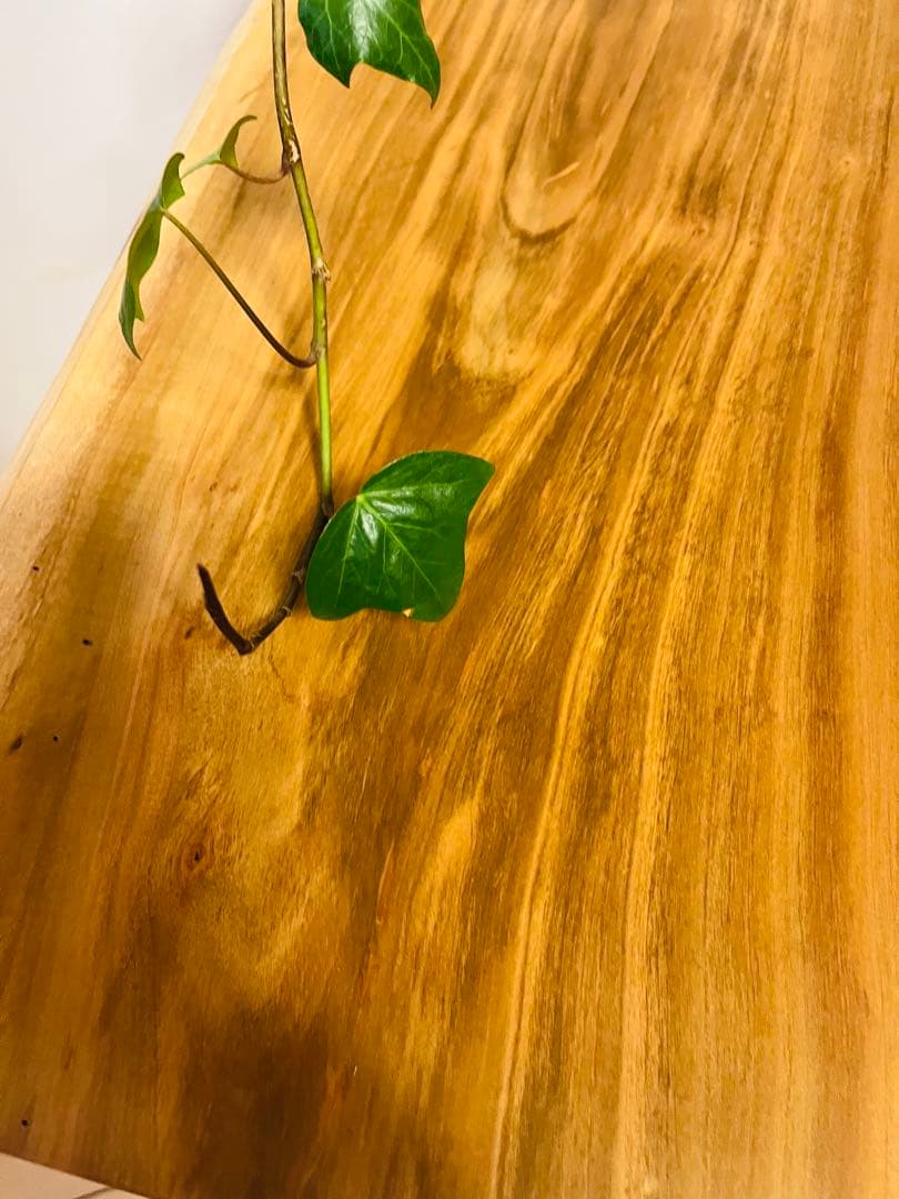 サイドテーブル　ソファテーブル　桜の木　一枚板　コーヒーテーブル