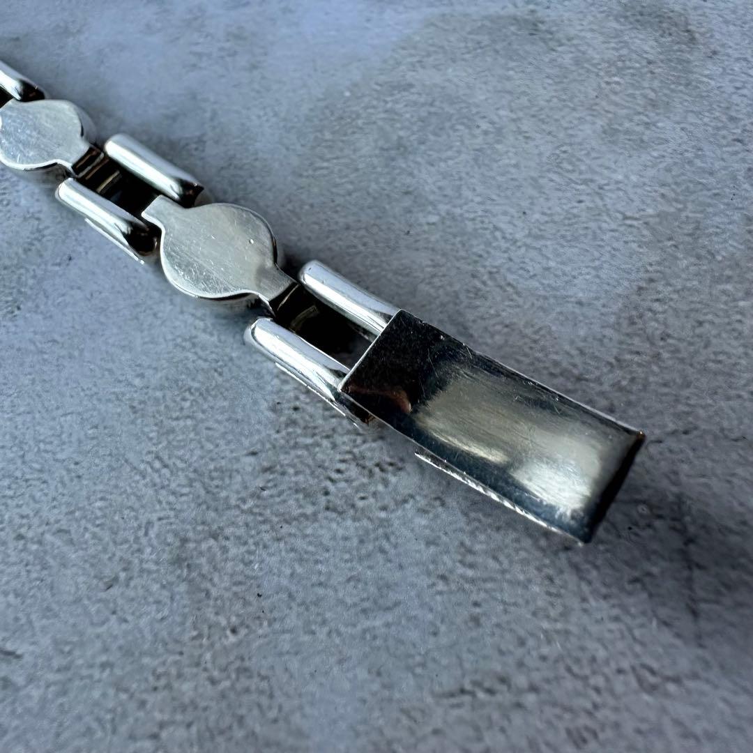 ヴィンテージ オニキスリンクブレスレット シルバー925 メキシコ製