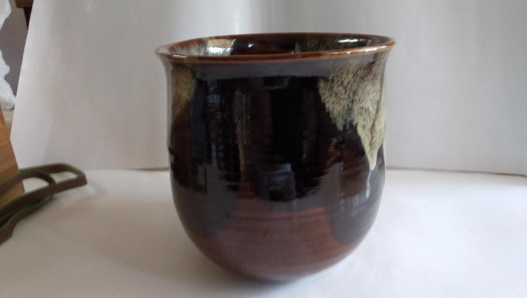 朝鮮唐津 水指 青柳翠峯 高取焼 裏千家 井口海仙 書付 花押入 真塗蓋付 美品