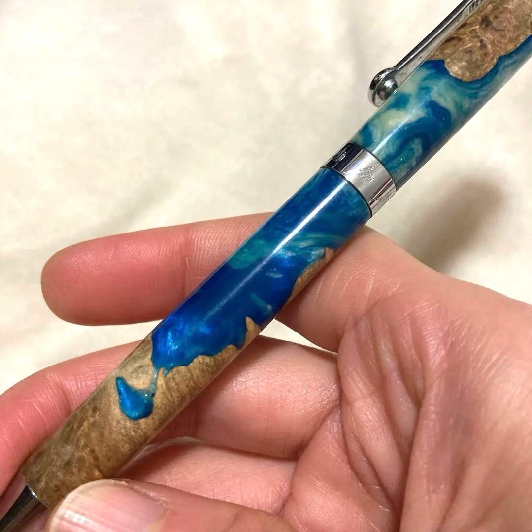 美麗　 地球柄　スライド式　ボールペン　外国製