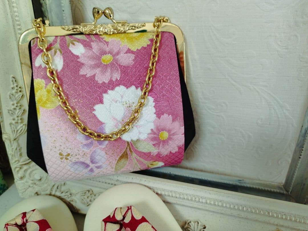 ブランドぷちぷり着物に友禅調の作り帯セット