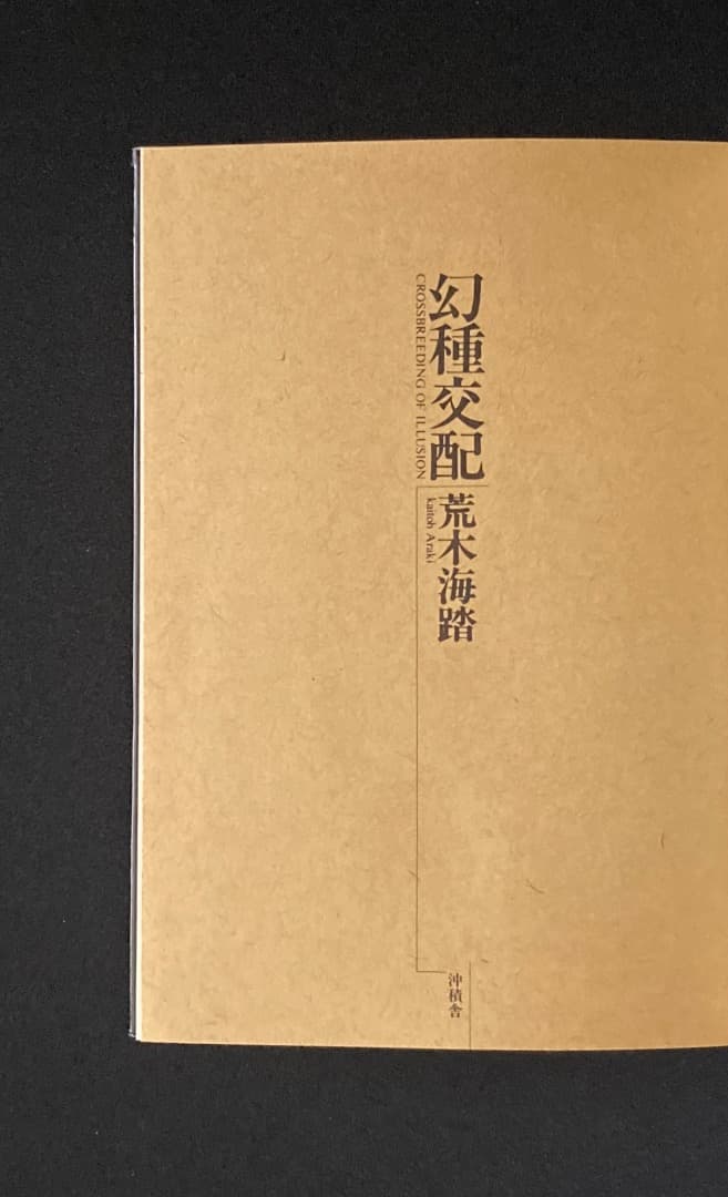 No.751《献呈サイン入》『幻種交配』荒木海踏 / 初版 / 沖積舎