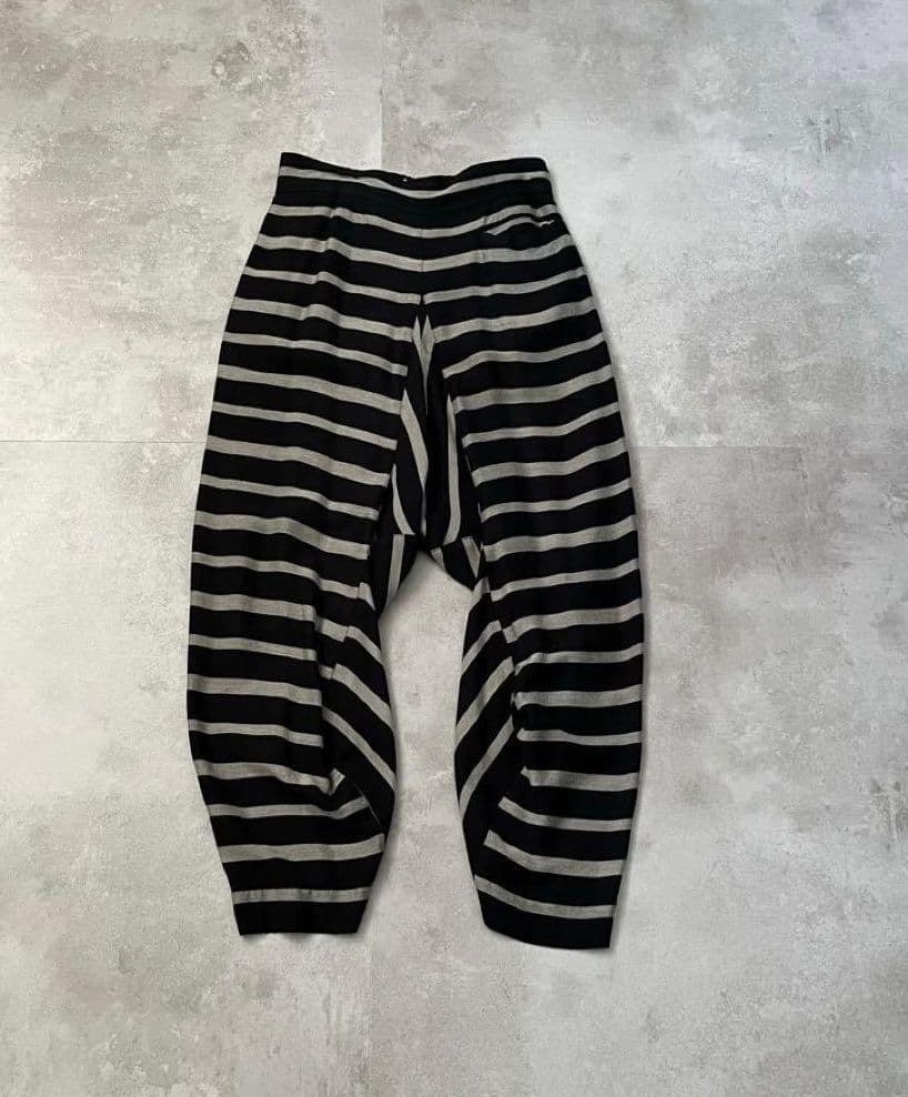 Vivienne Westwood ボーダー柄 イージーサルエルパンツ