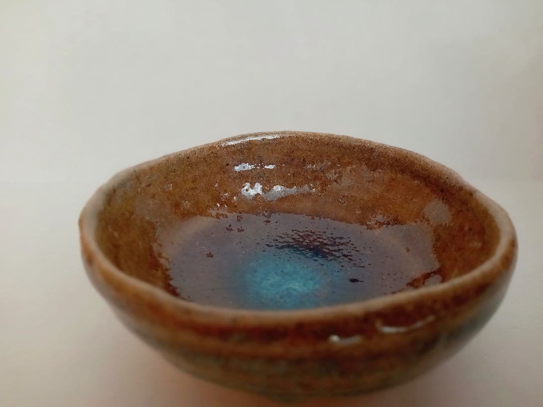 唐津焼　岡本作礼　黄唐津ぐい呑