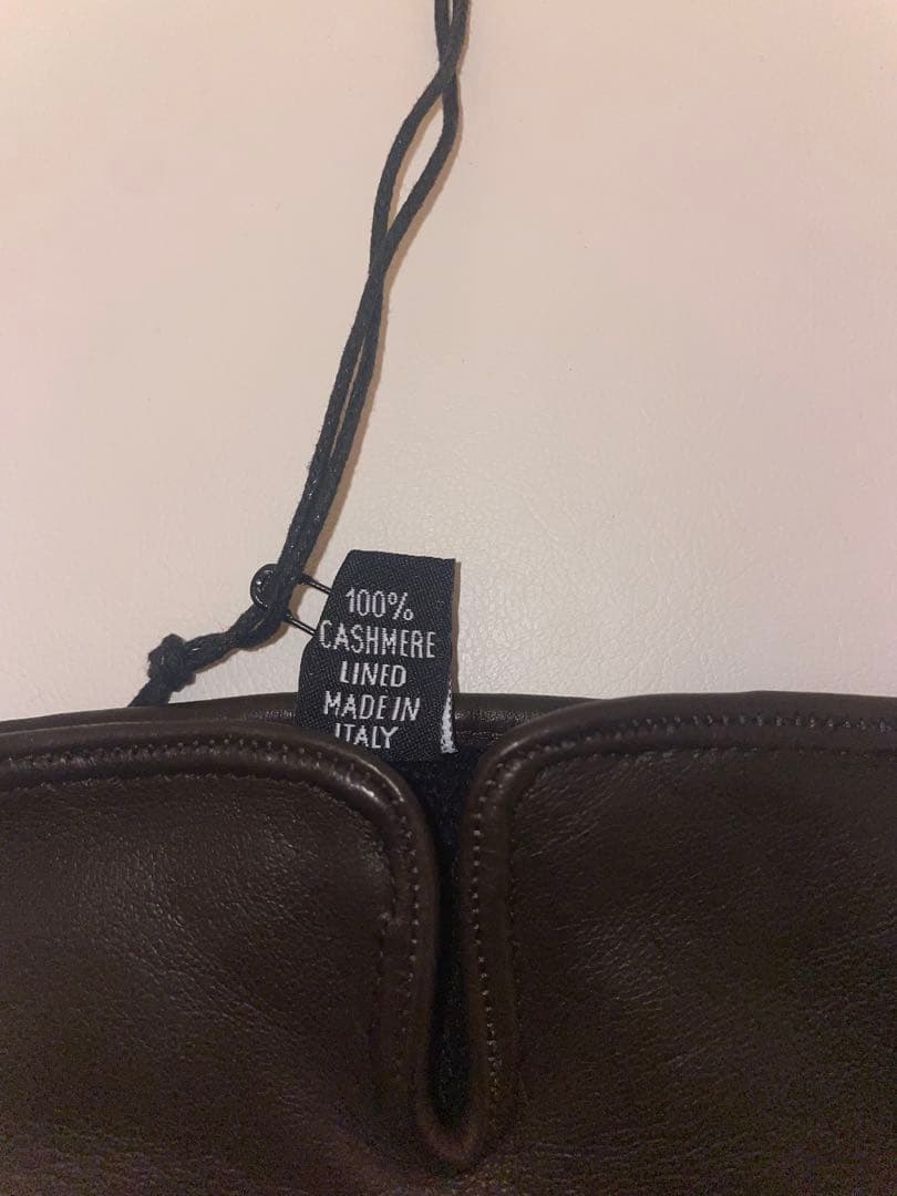 小物 OmarAfridi Curved gloves \"DARK BROWN\"