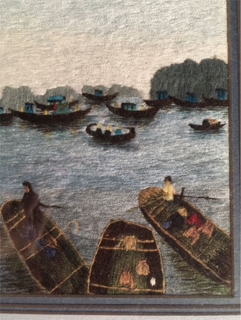 ベトナム細密刺繍絵　クオック・スー　Quoc  Su