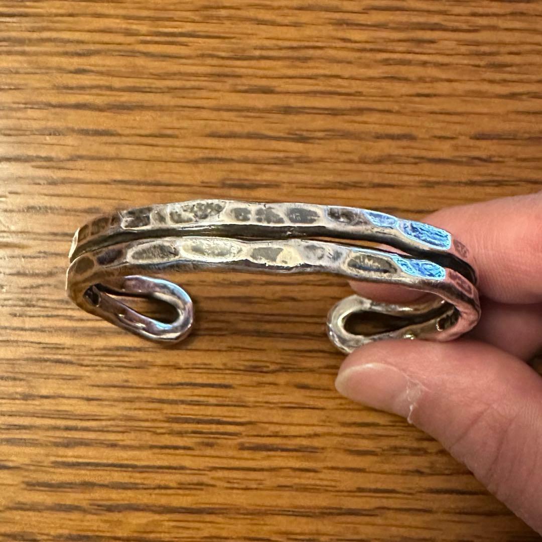 最終値下げ❗️【市松 イチマツ】シルバーバングル 初期モデル 廃番 二重デザイン