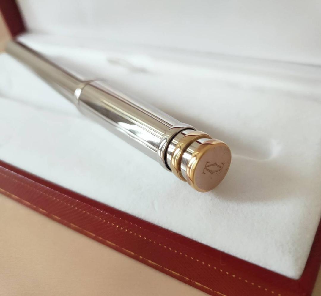 美品 トリニティ ドゥ カルティエ　18K750　万年筆
