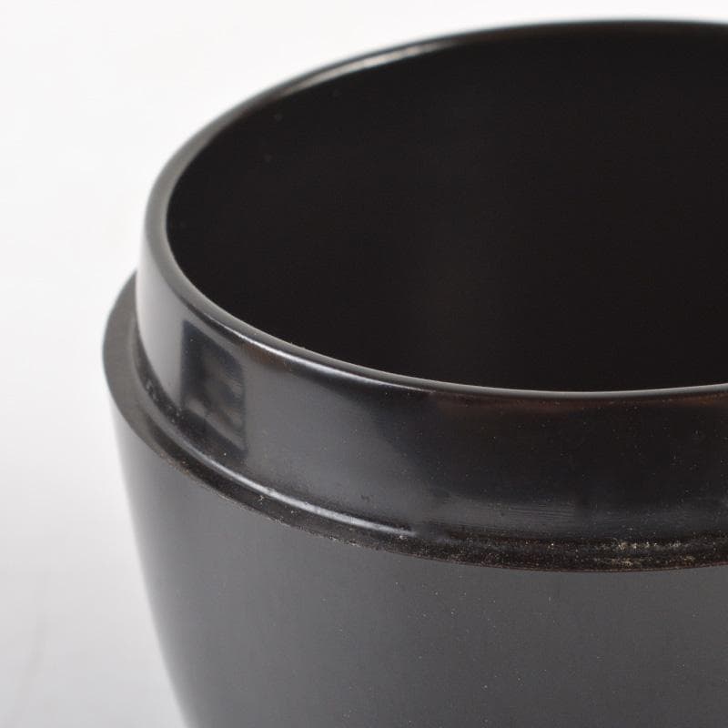 茶道具　黒漆　棗　桐箱付　V　6271