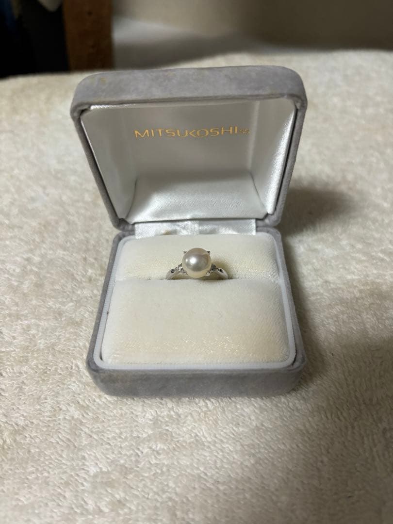 真珠指輪　pt900 MITSUKOSHI