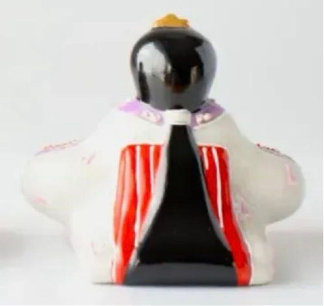 新品☆九谷焼 雛人形 お雛様 友山窯 親王飾り 陶器 屏風付き 台座付き