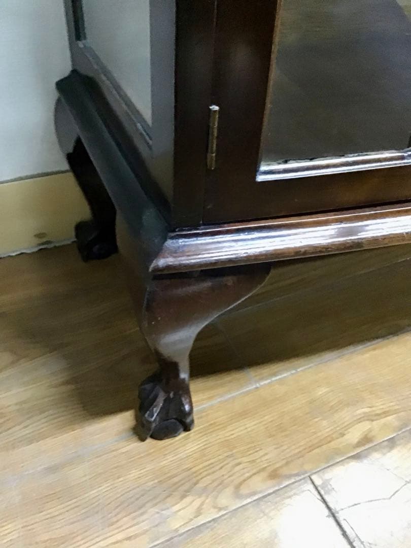 管220☆イギリス製☆アンティーク☆チャイナキャビネット☆マホガニー