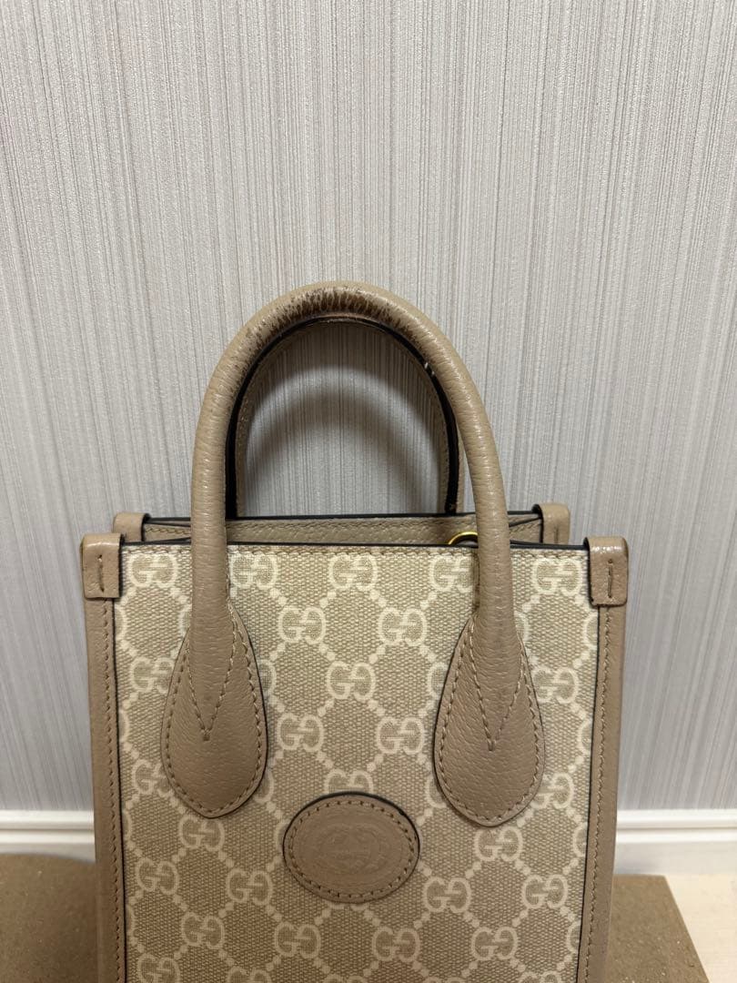 【本日値下げ中】GUCCI インターロッキングGミニトートバッグ　671623