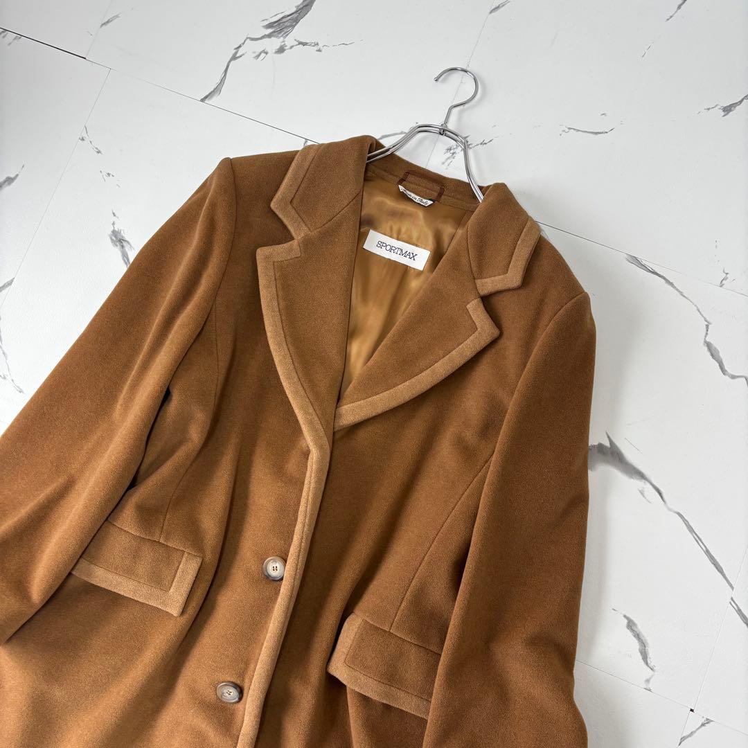 Max Mara✨未使用級　ウールカシミヤ　チェスターコート　キャメルベージュ