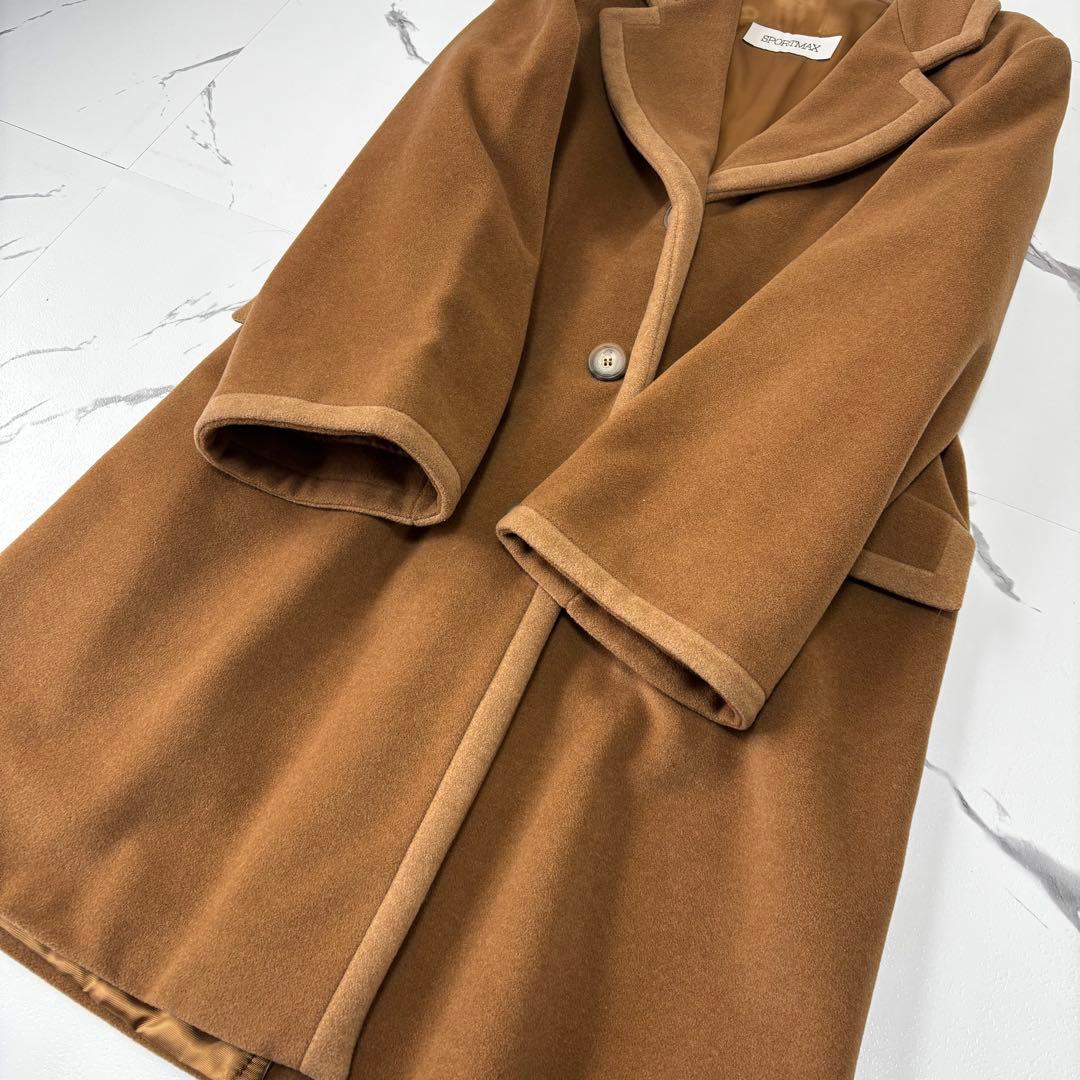 Max Mara✨未使用級　ウールカシミヤ　チェスターコート　キャメルベージュ
