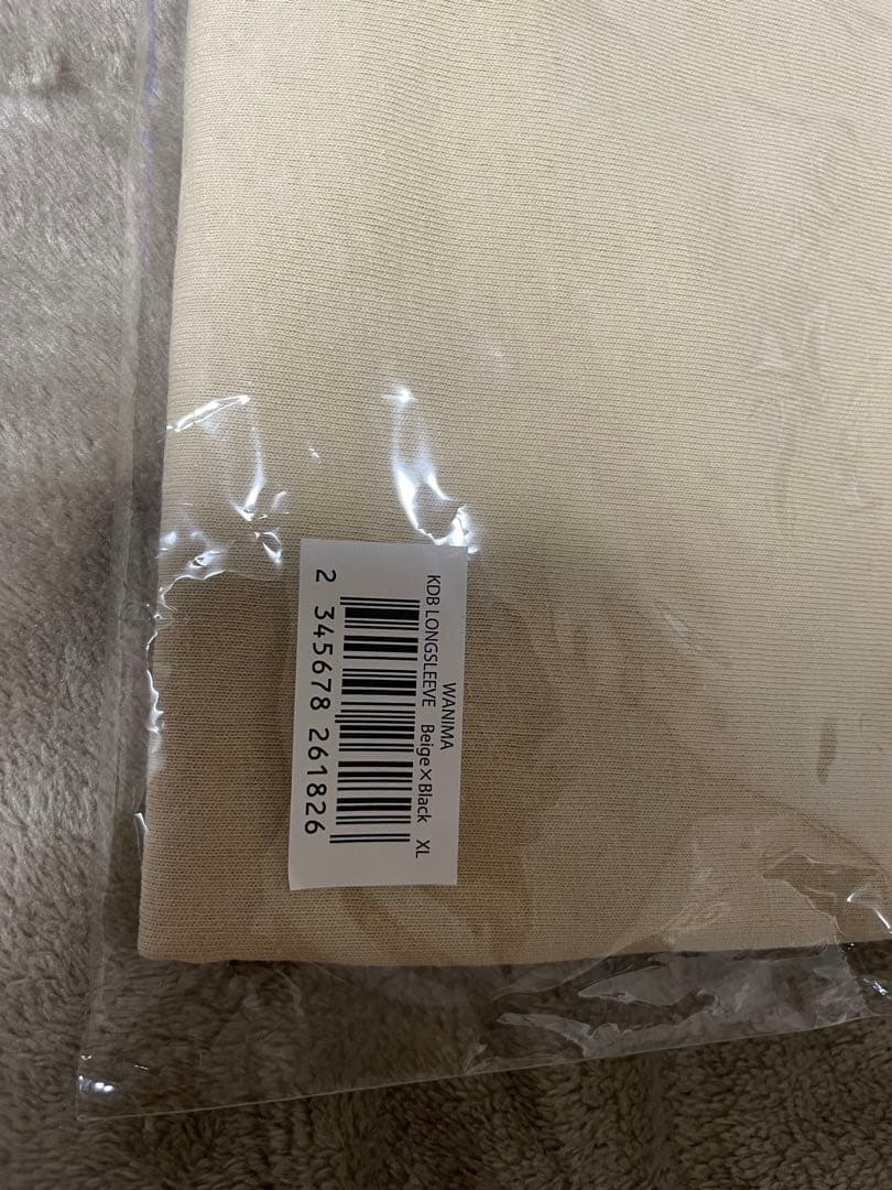WANIMA KDB LONGSLEEVE Beige×Black XL