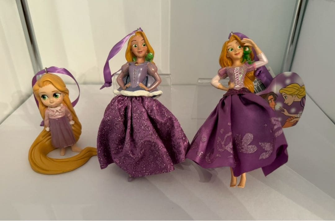 ディズニー　ラプンツェル　オーナメント　フィギュア　セット