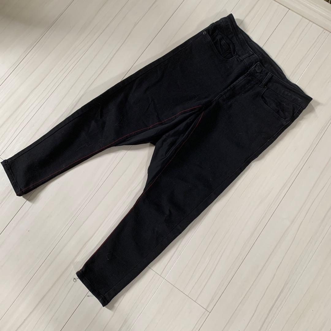 GACKTさん着用風 サルエルデニム 【Mサイズ】黒