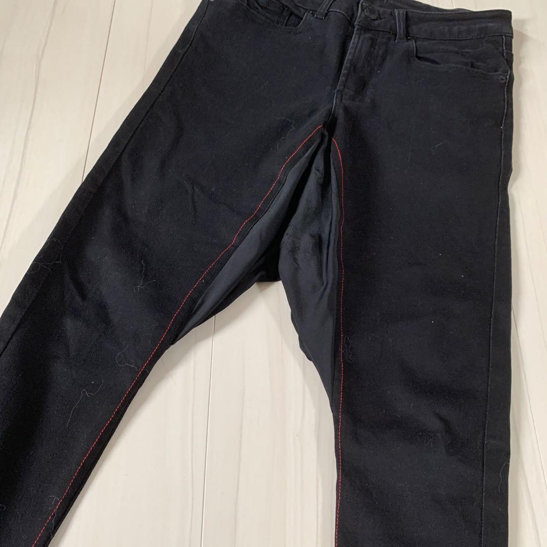 GACKTさん着用風 サルエルデニム 【Mサイズ】黒