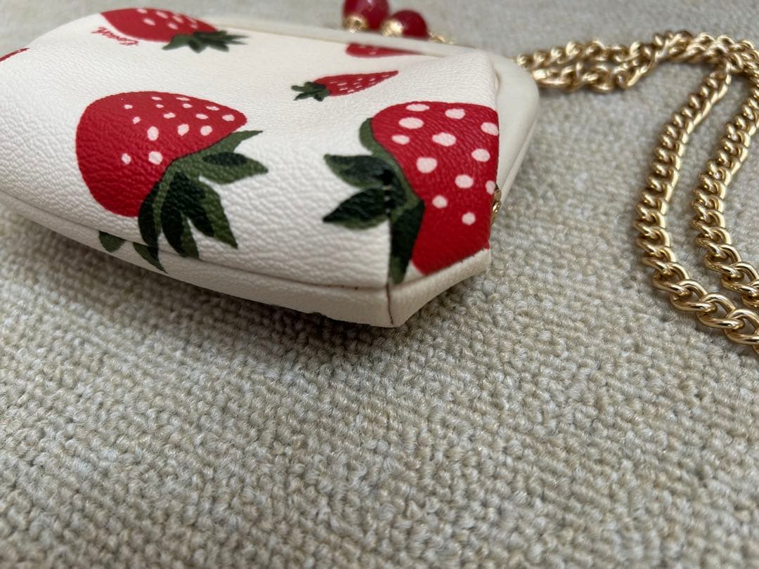 COACHコーチ 財布 がま口 ノラキスロックケース いちご