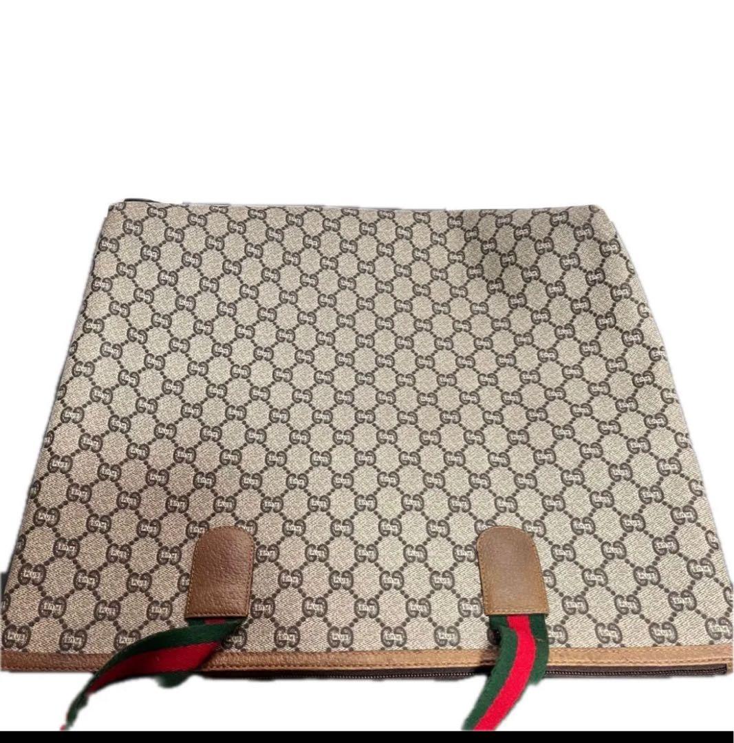 グッチ　グッチプラス　トートバッグ　シェリーライン　オールドグッチ　レア　gg