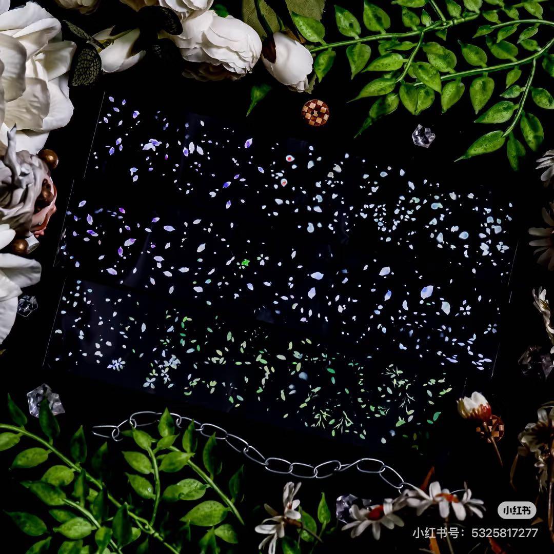 【8759】海外　マステ　5m巻売り　PETカッティング　花びら