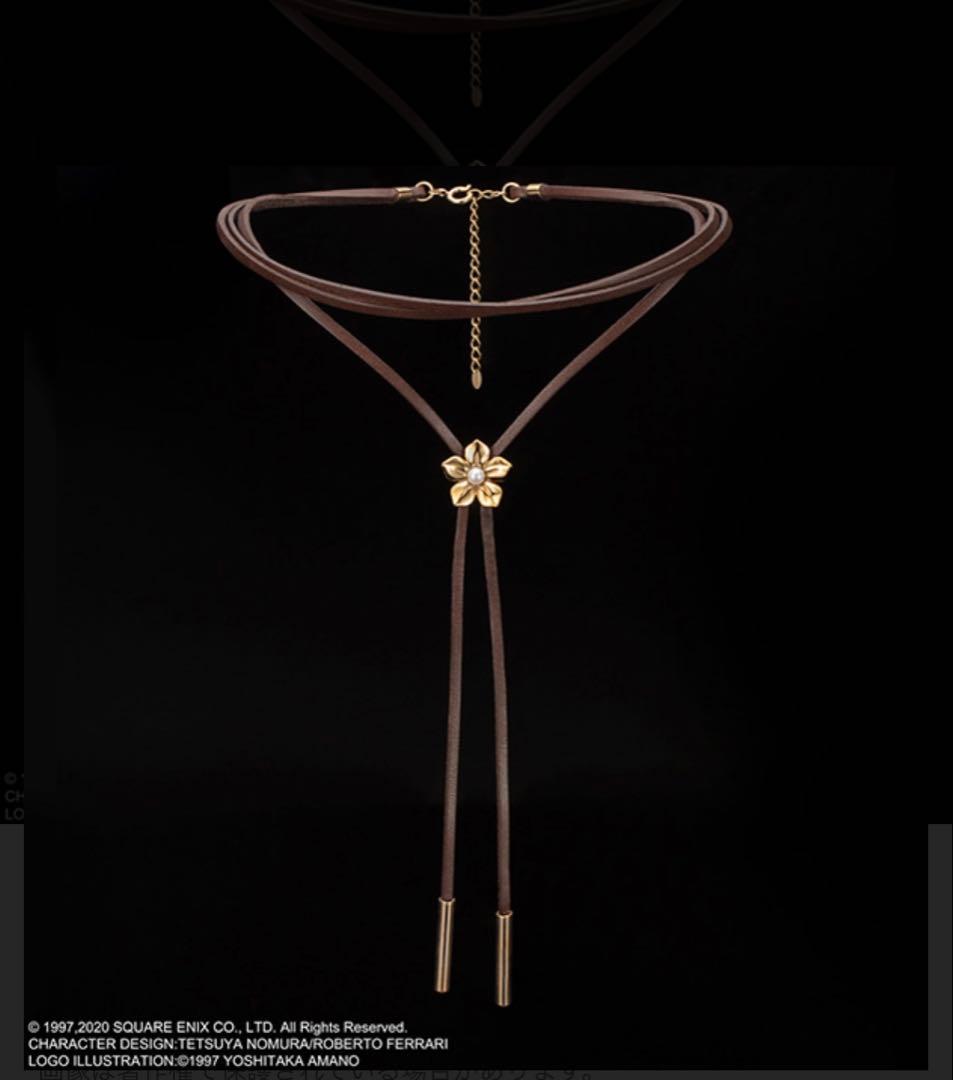 ファイナルファンタジーⅦ リメイクレザーネックレス　エアリス　チョーカー　公式