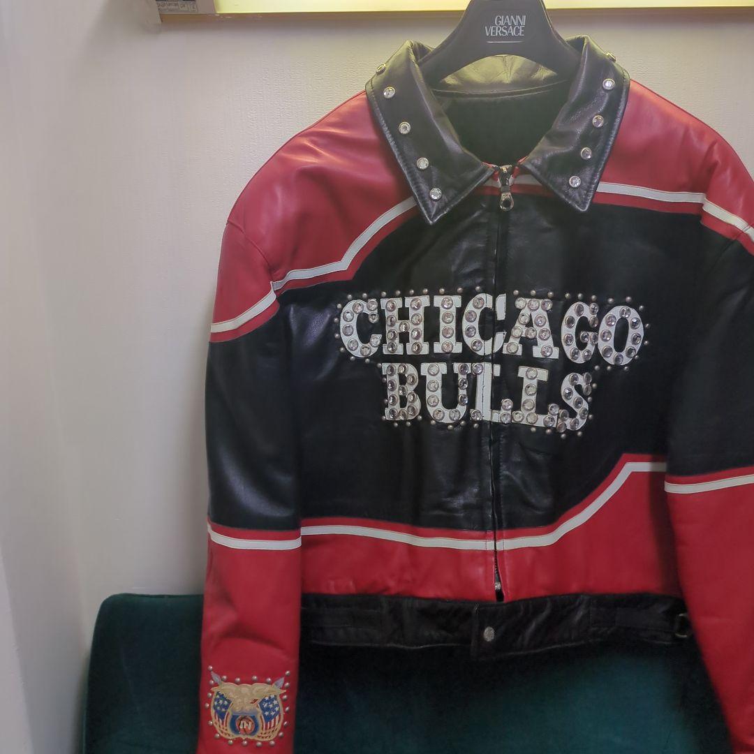 【レア】シカゴブルズ レザージャケット　ジェフハミルトン