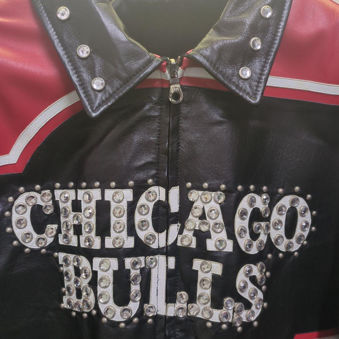 【レア】シカゴブルズ レザージャケット　ジェフハミルトン