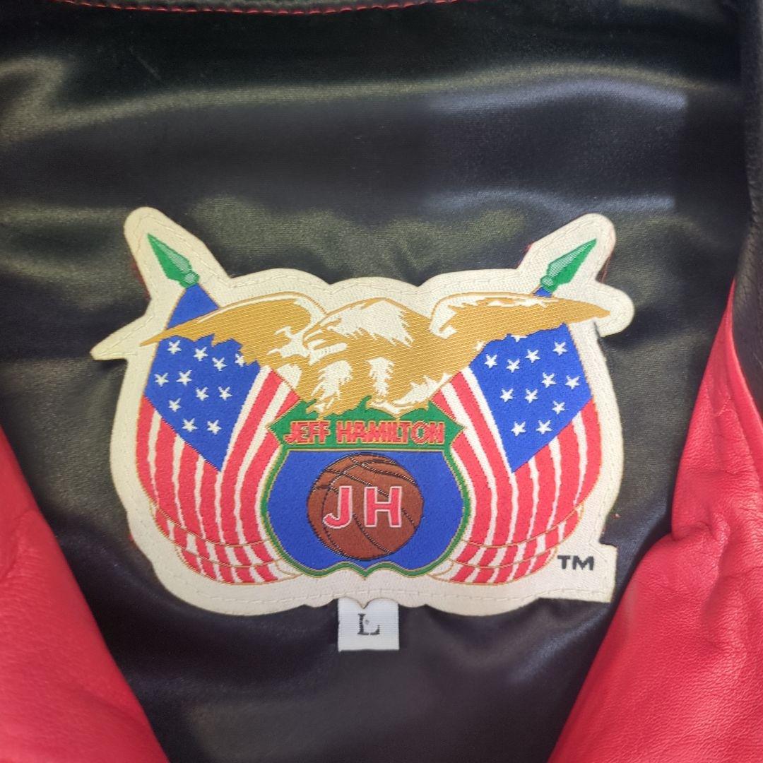 【レア】シカゴブルズ レザージャケット　ジェフハミルトン