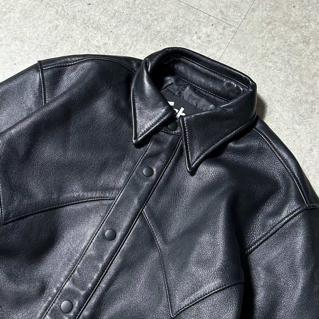 ほぼ未使用 Schott レザー コーチジャケット ウエスタン ブラック M