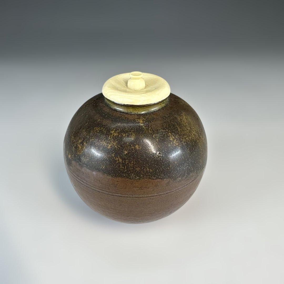 【茶道具】信水窯　丹波文琳茶入（共箱）★送料込★