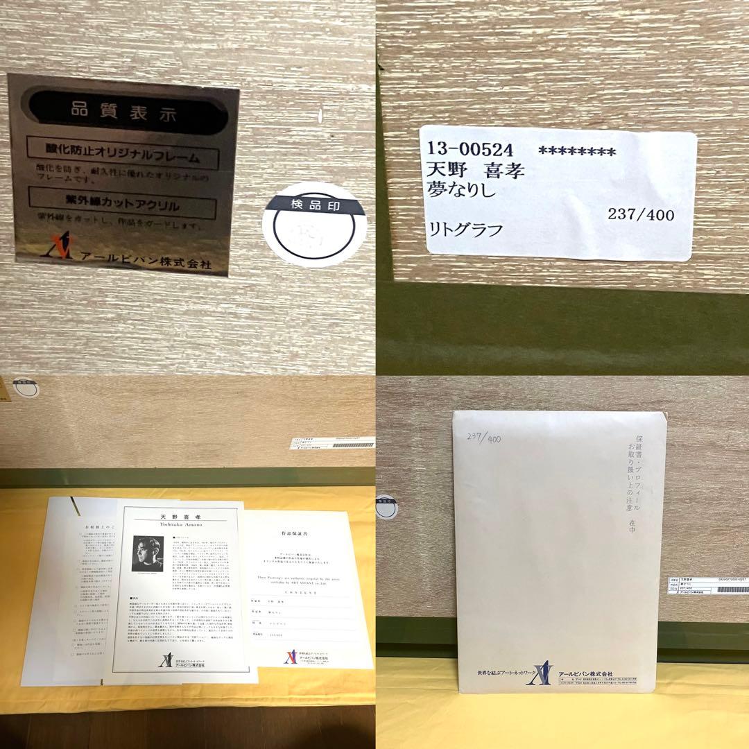 天野喜孝 夢なりし 版画 リトグラフ 大判 吸血鬼ハンターD バンパイアハンター